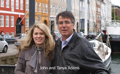 John Adams and his wife Tanya